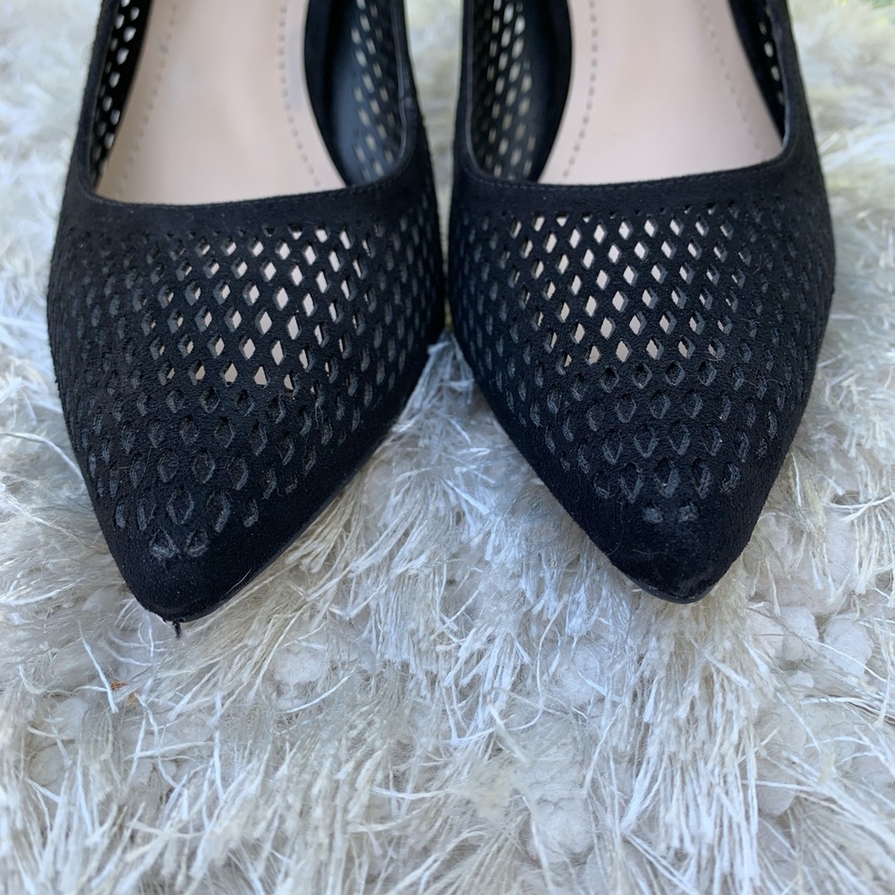 BCBG black mesh PL-DALHIAS ladies stilettos in size 6 VVG pre loved cond… - Picture 5 of 11